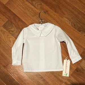 NWT Shrimp&Grits Peter Pan collar longsleeve shirt